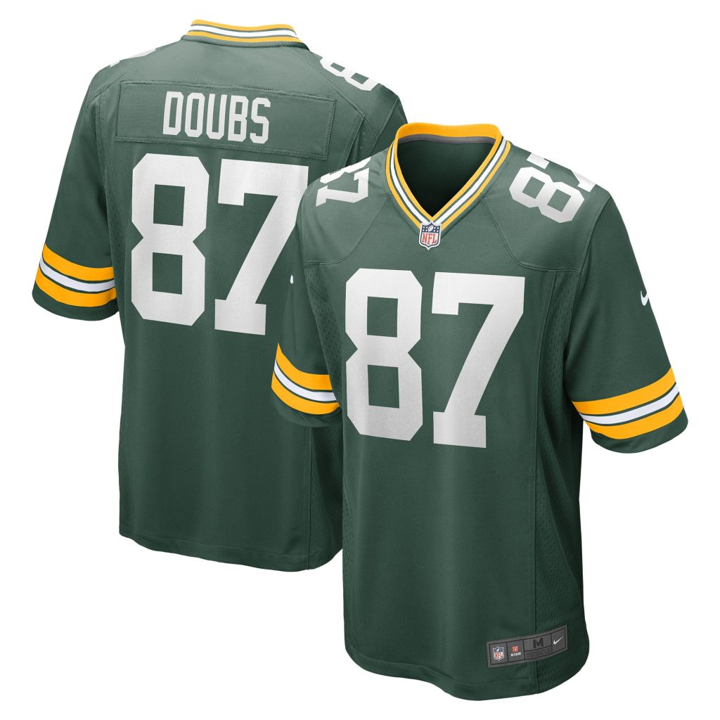 Men's Green Bay Packers Romeo Doubs Nike Green Game Player Jersey