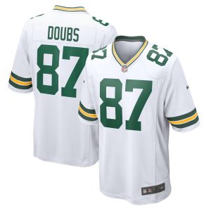 Men's Green Bay Packers Romeo Doubs Nike White Game Player Jersey