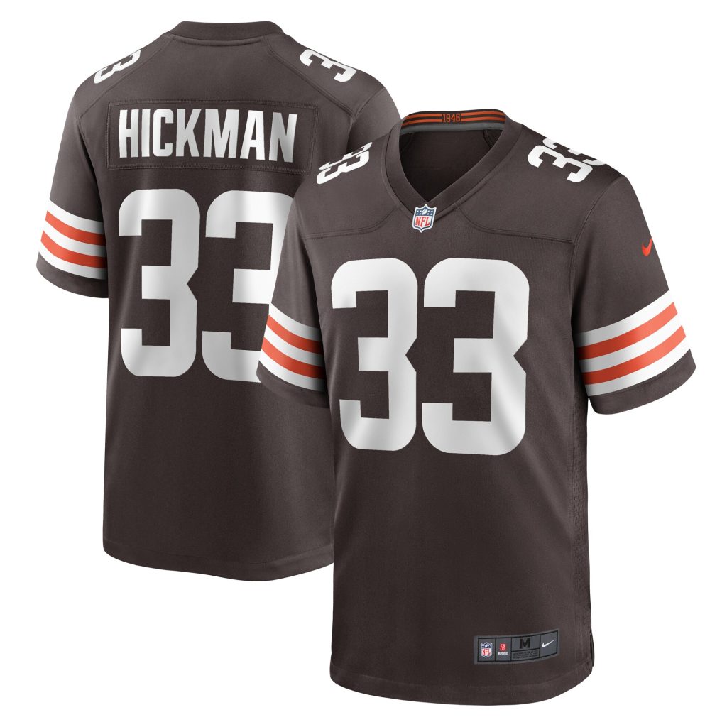 Ronnie Hickman Cleveland Browns Nike Team Game Jersey -  Brown