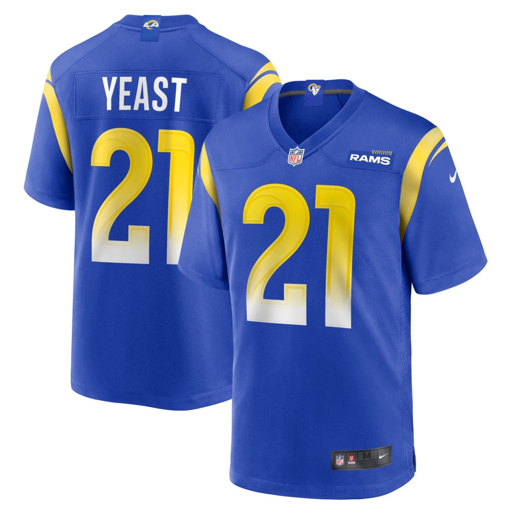 Men's Los Angeles Rams Russ Yeast Nike Royal Game Player Jersey