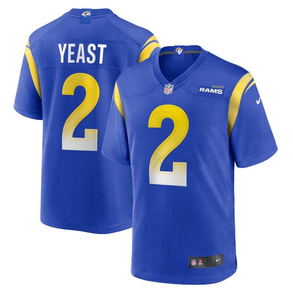 Men's Los Angeles Rams Russ Yeast Nike Royal Home Game Jersey