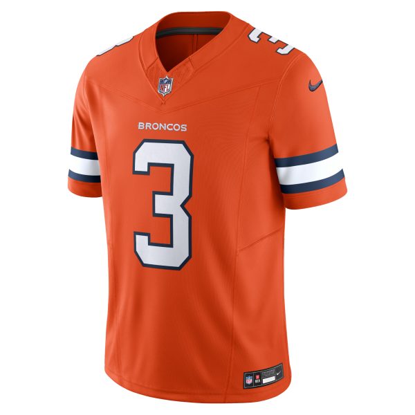 Men's Denver Broncos Russell Wilson Nike Orange Vapor F.U.S.E. Limited Jersey