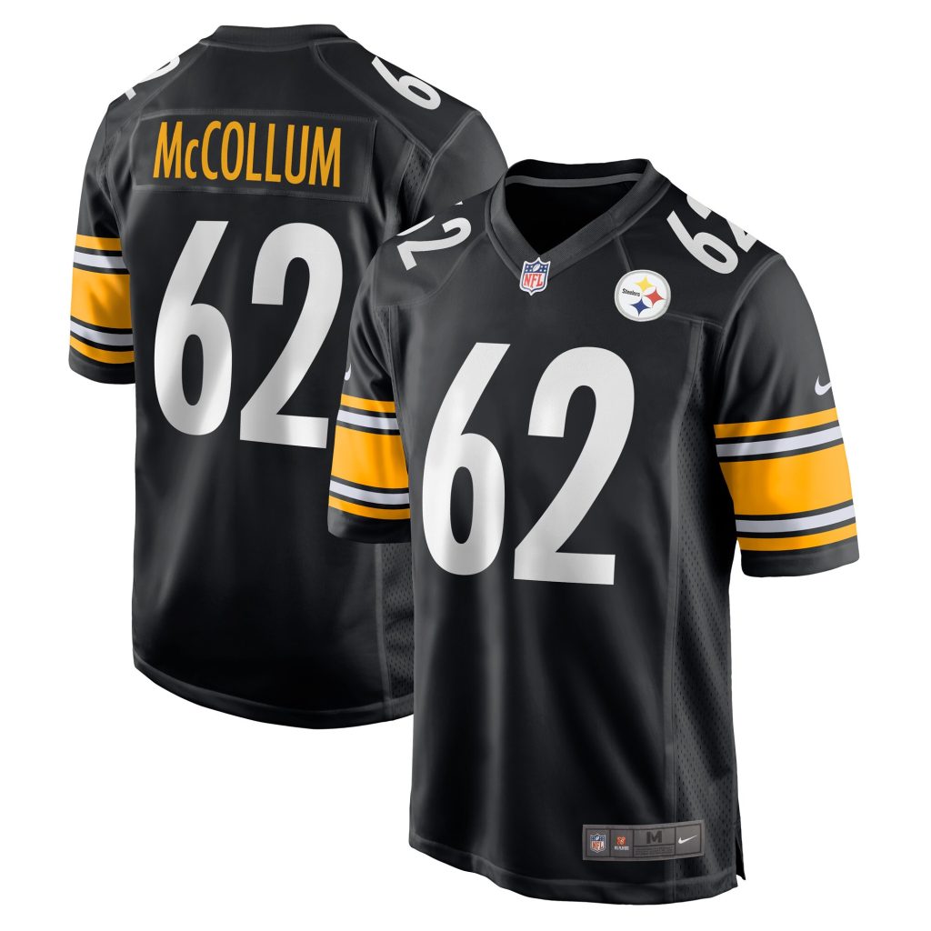Men's Pittsburgh Steelers Ryan McCollum Nike Black Game Player Jersey