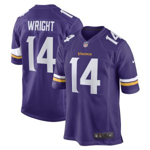Men's Minnesota Vikings Ryan Wright Nike Purple Game Player Jersey
