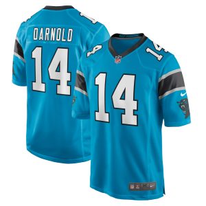 Men's Carolina Panthers Sam Darnold Nike Blue Game Player Jersey