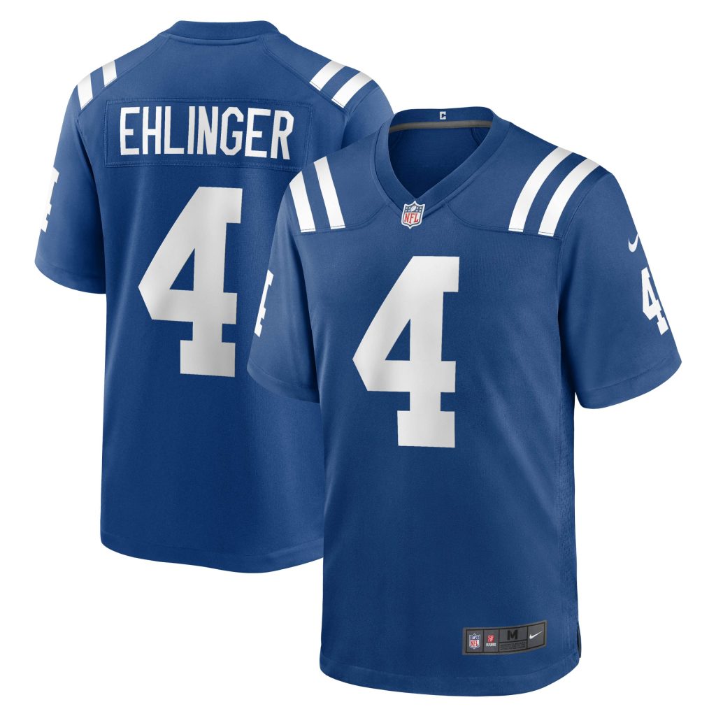 Men's Indianapolis Colts Sam Ehlinger Nike Royal Game Jersey