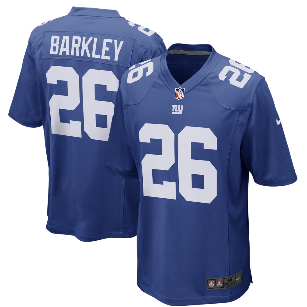 Men's Nike Saquon Barkley New York Giants Game Player Jersey