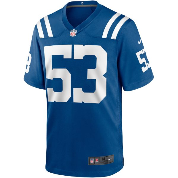 Men's Indianapolis Colts Shaquille Leonard Nike Royal Game Jersey