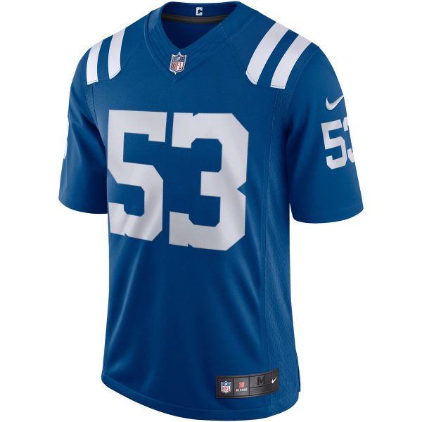 Men's Indianapolis Colts Shaquille Leonard Nike Royal Vapor Limited Jersey