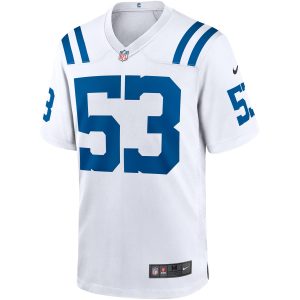 Men's Nike Darius Leonard White Indianapolis Colts Game Player Jersey