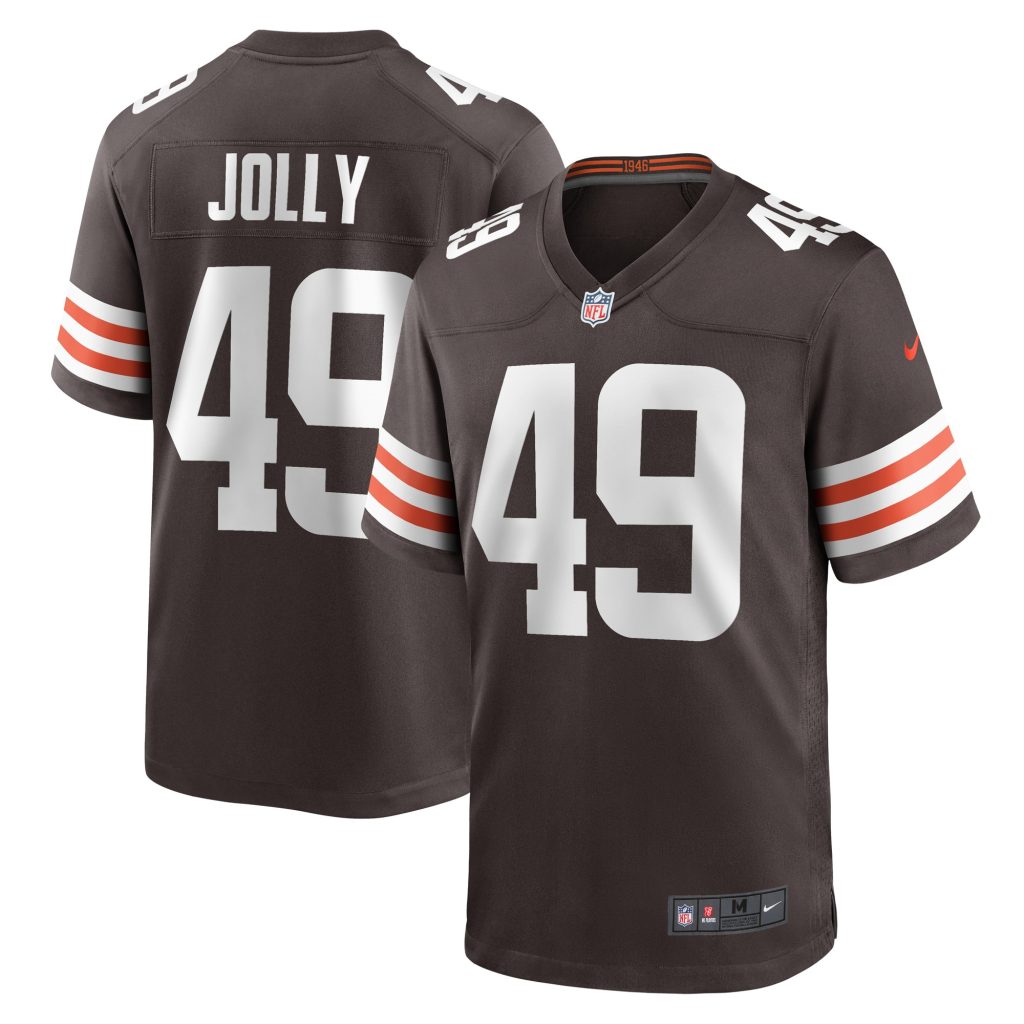 Men's Cleveland Browns Shaun Jolly Nike Brown Game Player Jersey