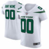 Men's New York Jets Nike Spotlight White Vapor Untouchable Elite Custom Jersey
