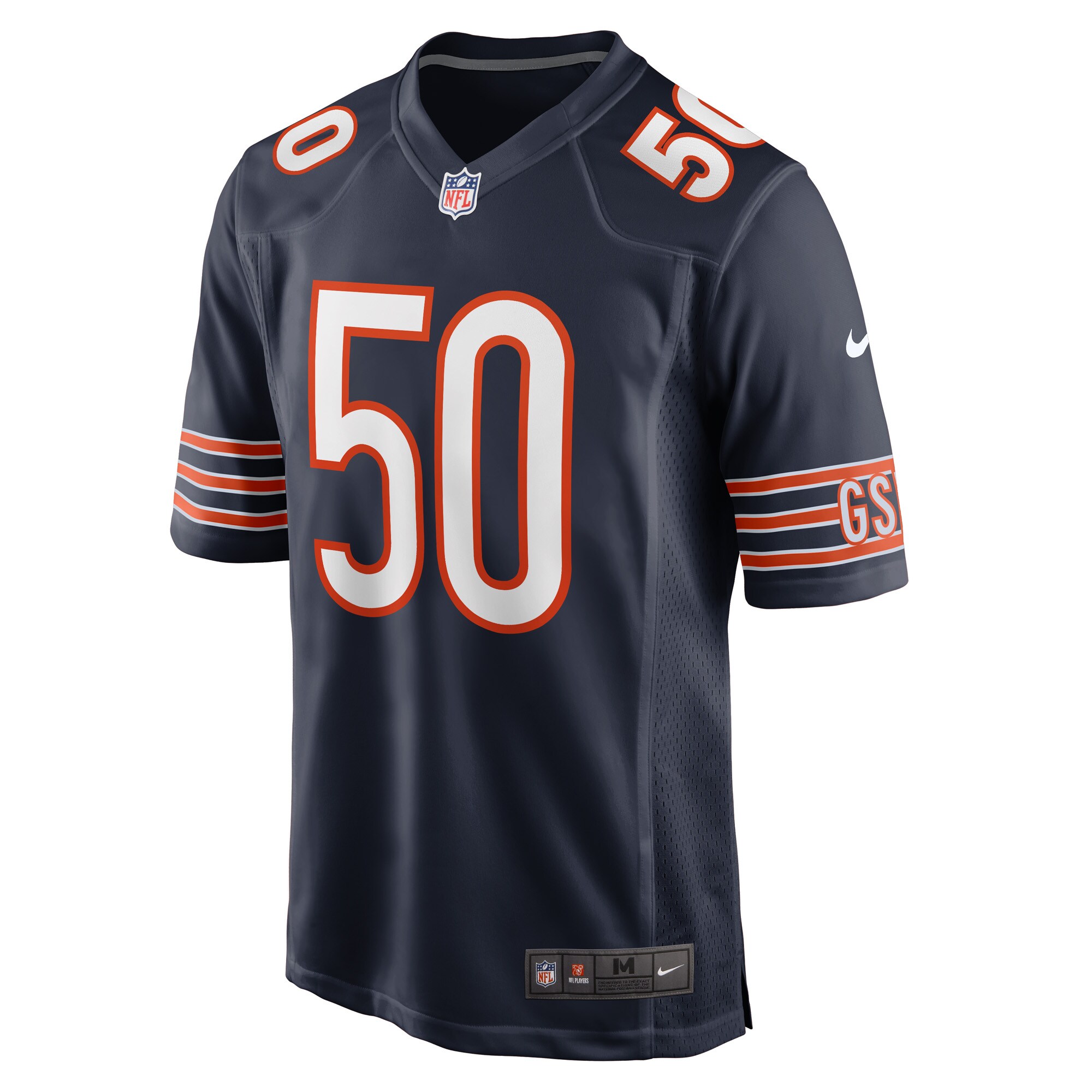 Men's Chicago Bears Sterling Weatherford Nike Navy Game Player Jersey