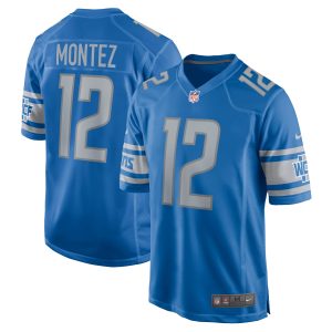 Men's Detroit Lions Steven Montez Nike Blue Home Game Player Jersey