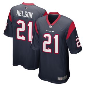 Men's Houston Texans Steven Nelson Nike Navy Game Player Jersey