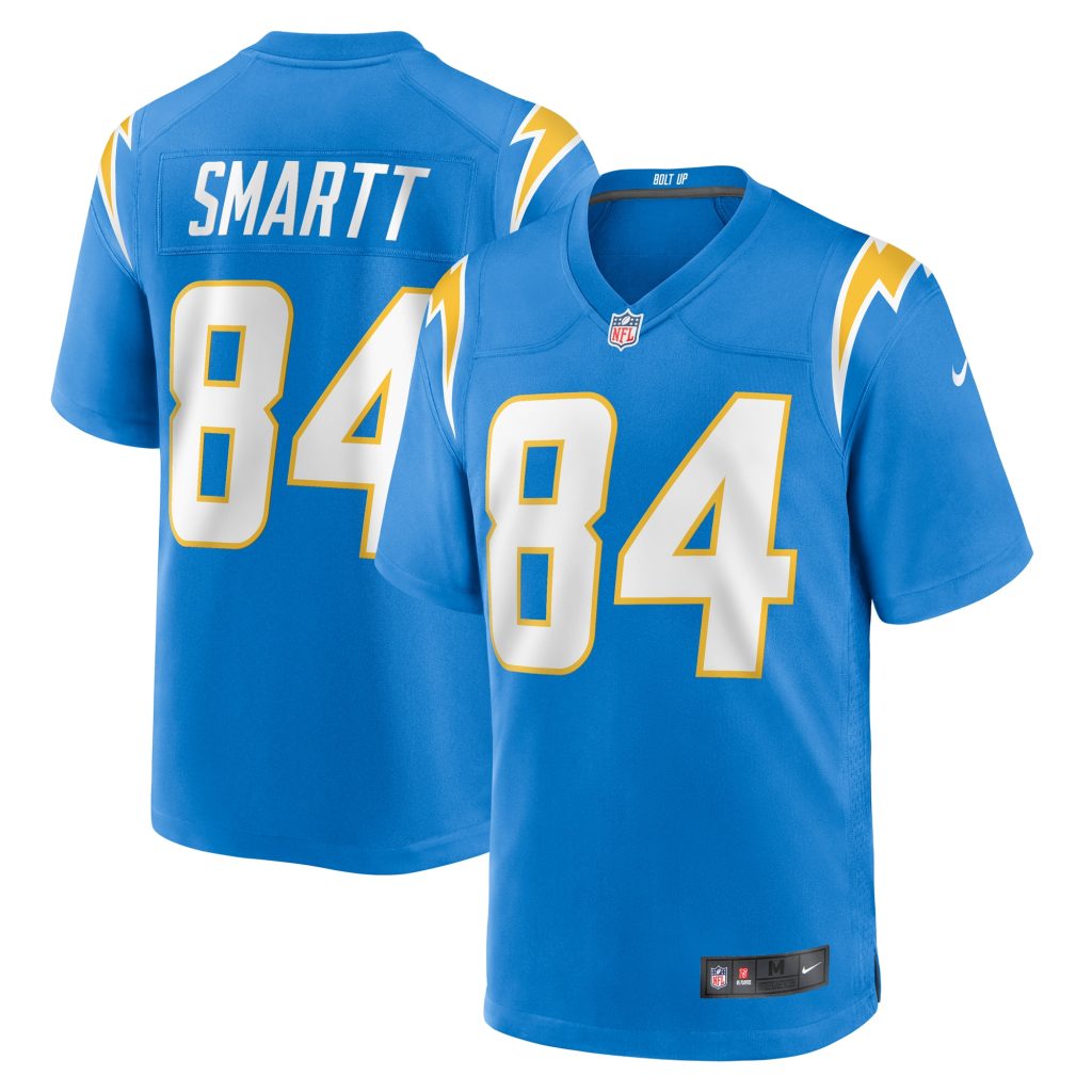 Stone Smartt Los Angeles Chargers Nike Team Game Jersey -  Powder Blue