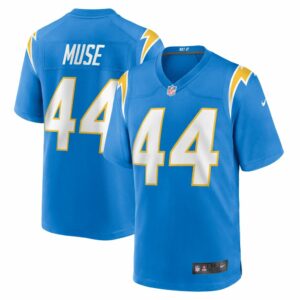 Tanner Muse Los Angeles Chargers Nike Team Game Jersey -  Powder Blue