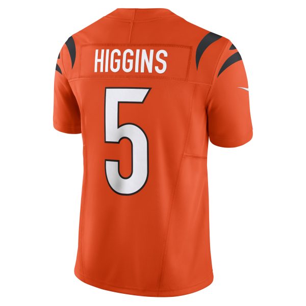 Men's Cincinnati Bengals Tee Higgins Nike Orange Vapor F.U.S.E. Limited Jersey