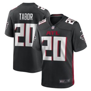 Men's Atlanta Falcons Teez Tabor Nike Black Game Player Jersey