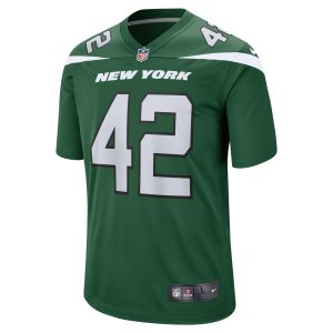 Men's New York Jets Thomas Hennessy Nike Gotham Green Game Jersey