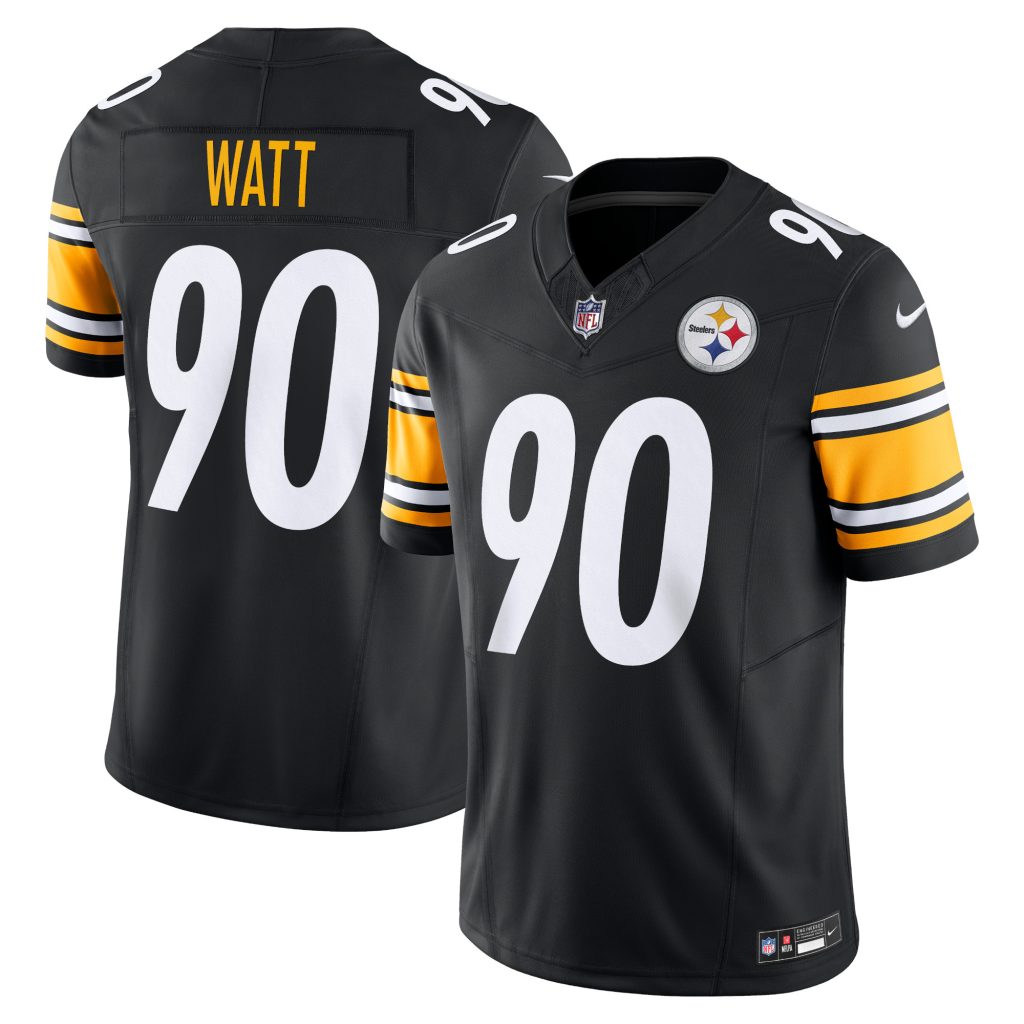 Men's Pittsburgh Steelers T.J. Watt Nike Black Vapor F.U.S.E. Limited Jersey