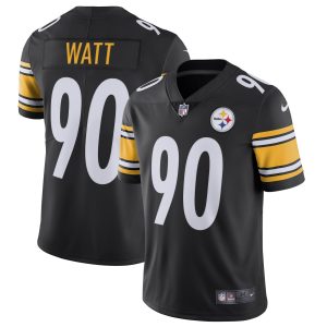Men's Pittsburgh Steelers T.J. Watt Nike Black Vapor Untouchable Limited Jersey