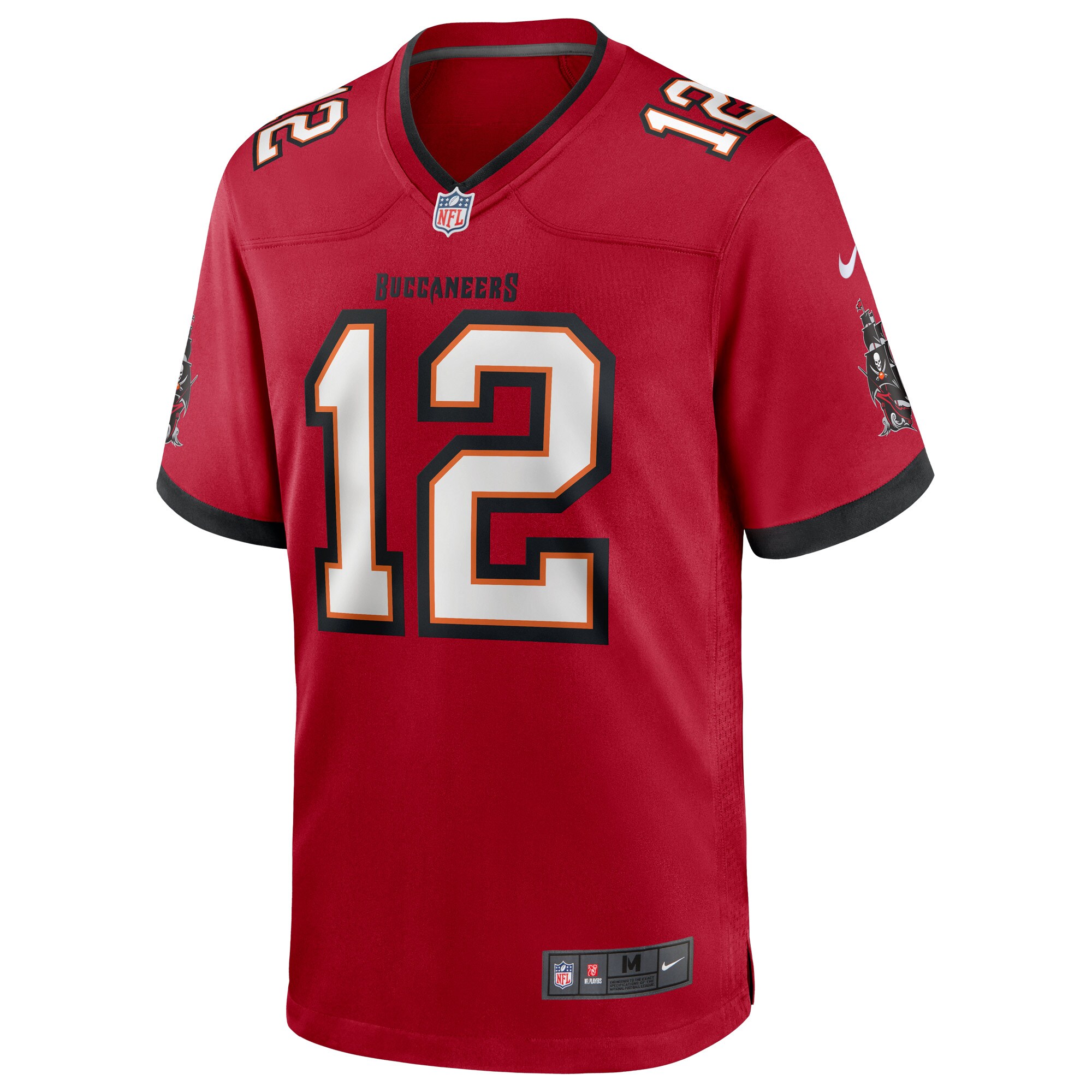 Mens Tampa Bay Buccaneers Tom Brady Nike Red Game Player Jersey