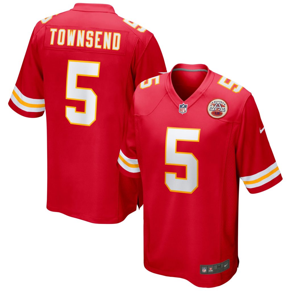 Men's Kansas City Chiefs Tommy Townsend Nike Red Game Jersey