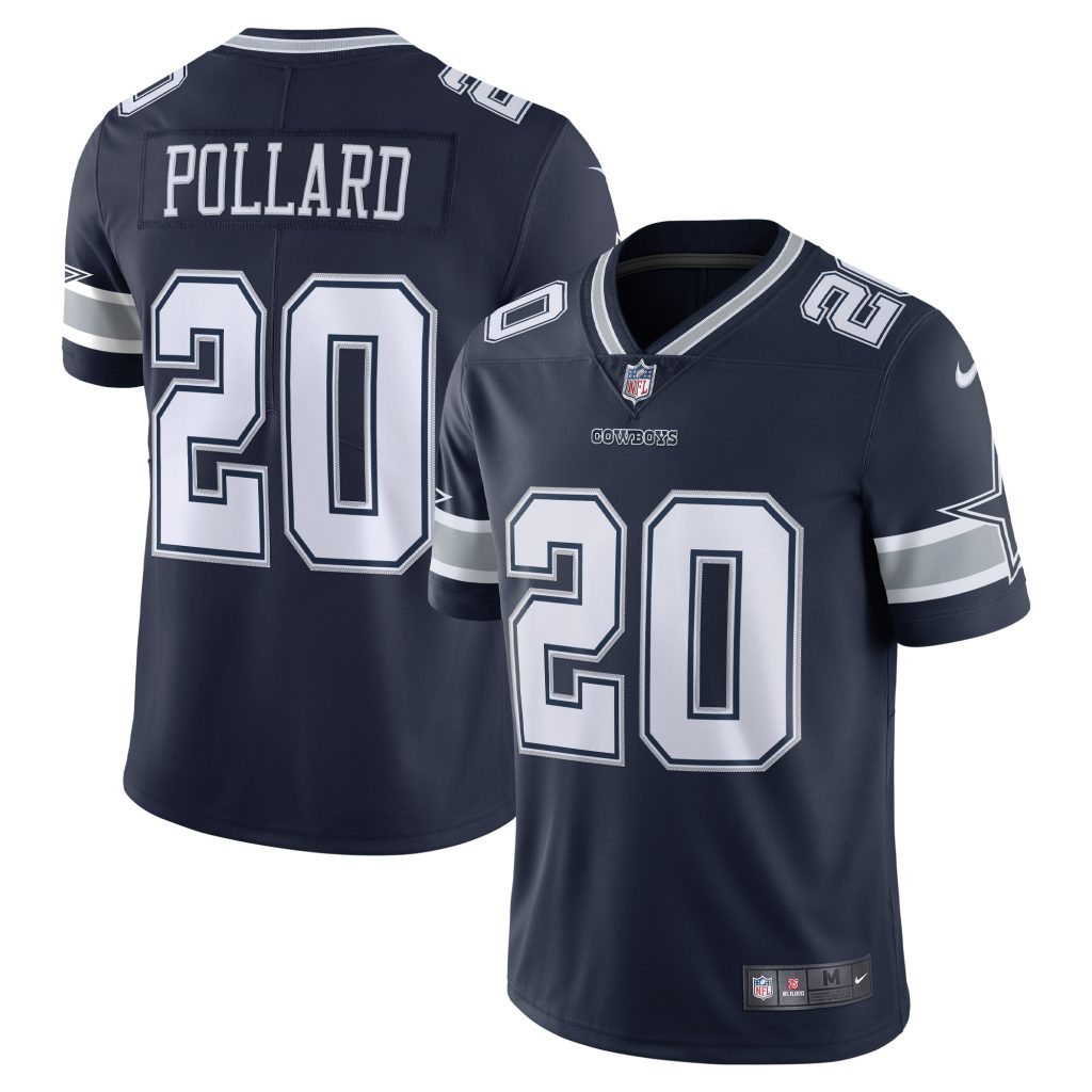 Men's Dallas Cowboys Tony Pollard Nike Navy 2020 Vapor Limited Jersey