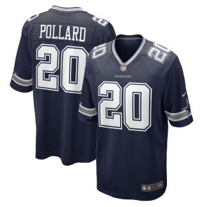 Men's Dallas Cowboys Tony Pollard Nike Navy Game Player Jersey