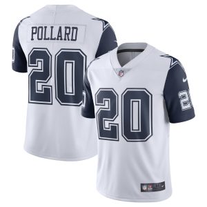 Men's Dallas Cowboys Tony Pollard Nike White Vapor Limited Jersey