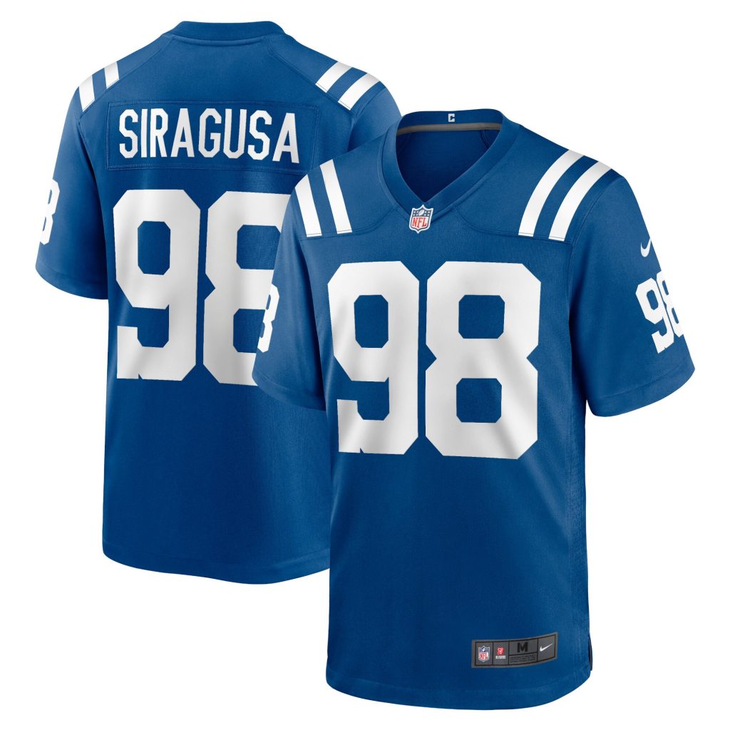 Men's Indianapolis Colts Tony Siragusa Nike Royal Game Retired Player Jersey