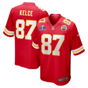 Travis Kelce Kansas City Chiefs Nike Super Bowl LVIII Game Jersey - Red