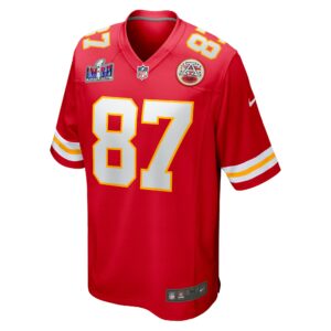 Travis Kelce Kansas City Chiefs Nike Super Bowl LVIII Game Jersey - Red
