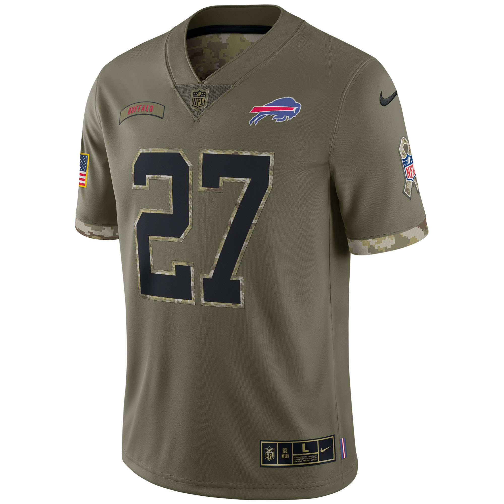 Men's Buffalo Bills Nike Olive 2022 Salute To Service Limited Jersey