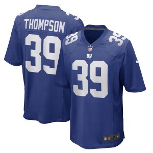 Men's New York Giants Trenton Thompson Nike Royal Game Player Jersey