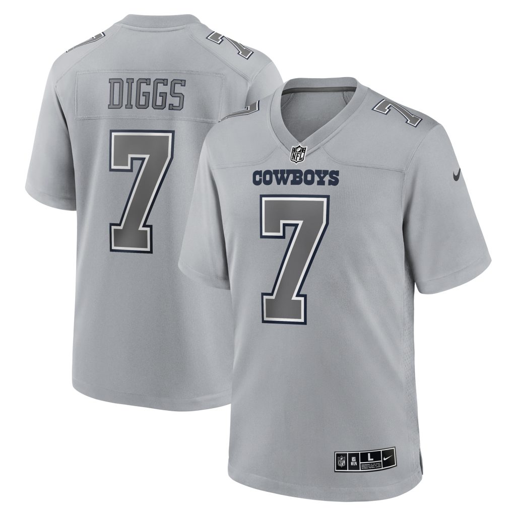 Men's Dallas Cowboys Trevon Diggs Nike Gray Atmosphere Fashion Game Jersey