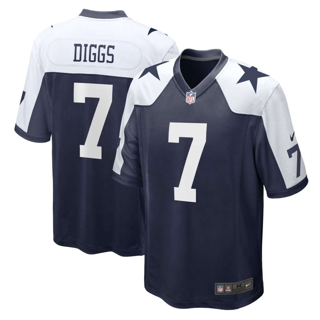 Men's Dallas Cowboys Trevon Diggs Nike Navy Alternate Game Jersey