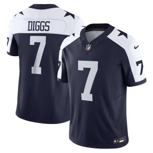 Men's Dallas Cowboys Trevon Diggs Nike Navy Vapor F.U.S.E. Limited Jersey