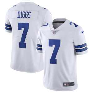 Men's Dallas Cowboys Trevon Diggs Nike White Vapor Limited Jersey