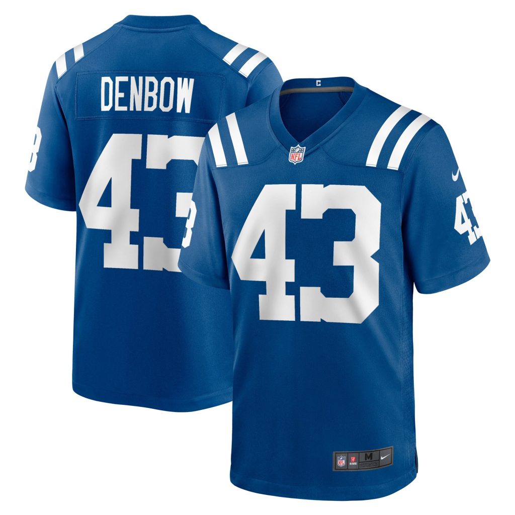 Men's Indianapolis Colts Trevor Denbow Nike Royal Game Player Jersey