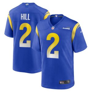 Men's Los Angeles Rams Troy Hill Nike Royal Game Player Jersey