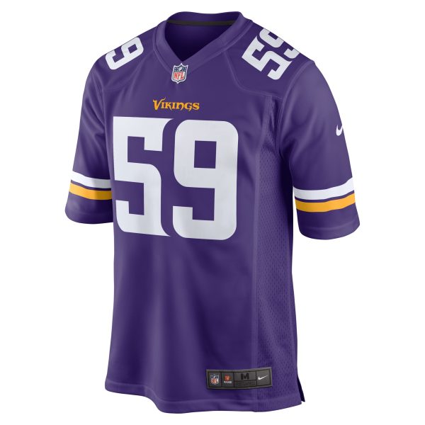 Men's Minnesota Vikings Troy Reeder Nike Purple Game Jersey