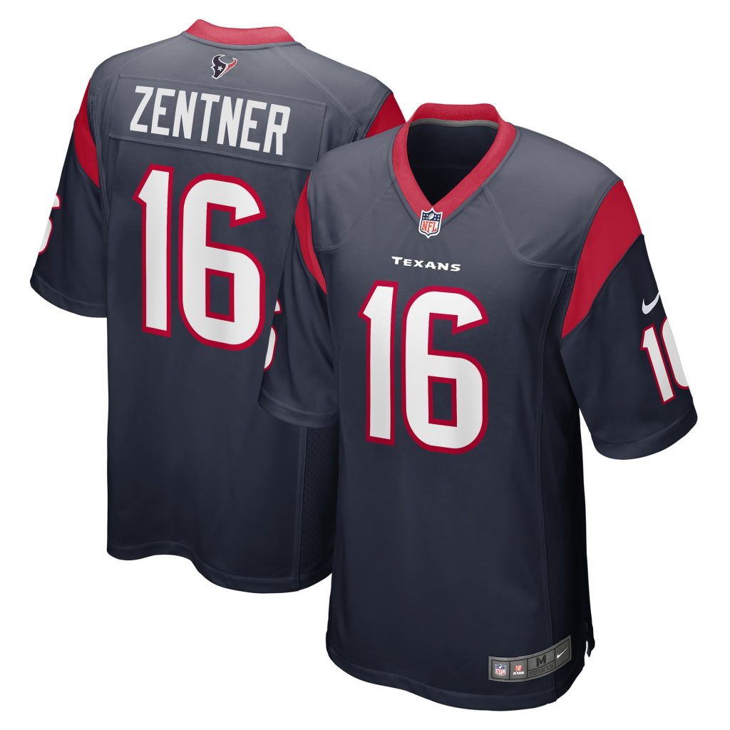 Ty Zentner Houston Texans Nike Team Game Jersey -  Navy
