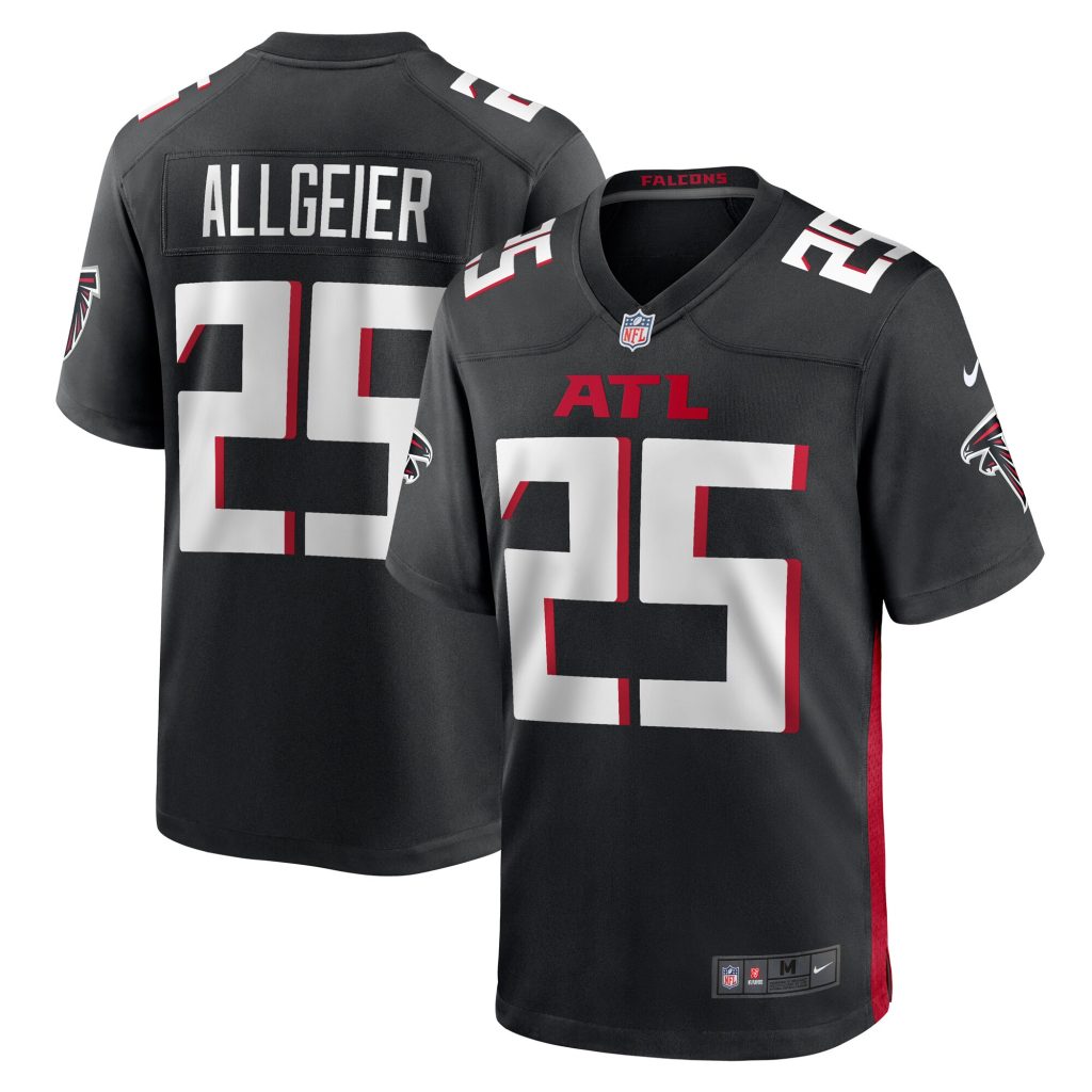 Men's Atlanta Falcons Tyler Allgeier Nike Black Player Game Jersey