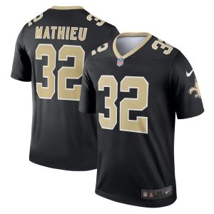 Men's New Orleans Saints Tyrann Mathieu Nike Black Legend Jersey