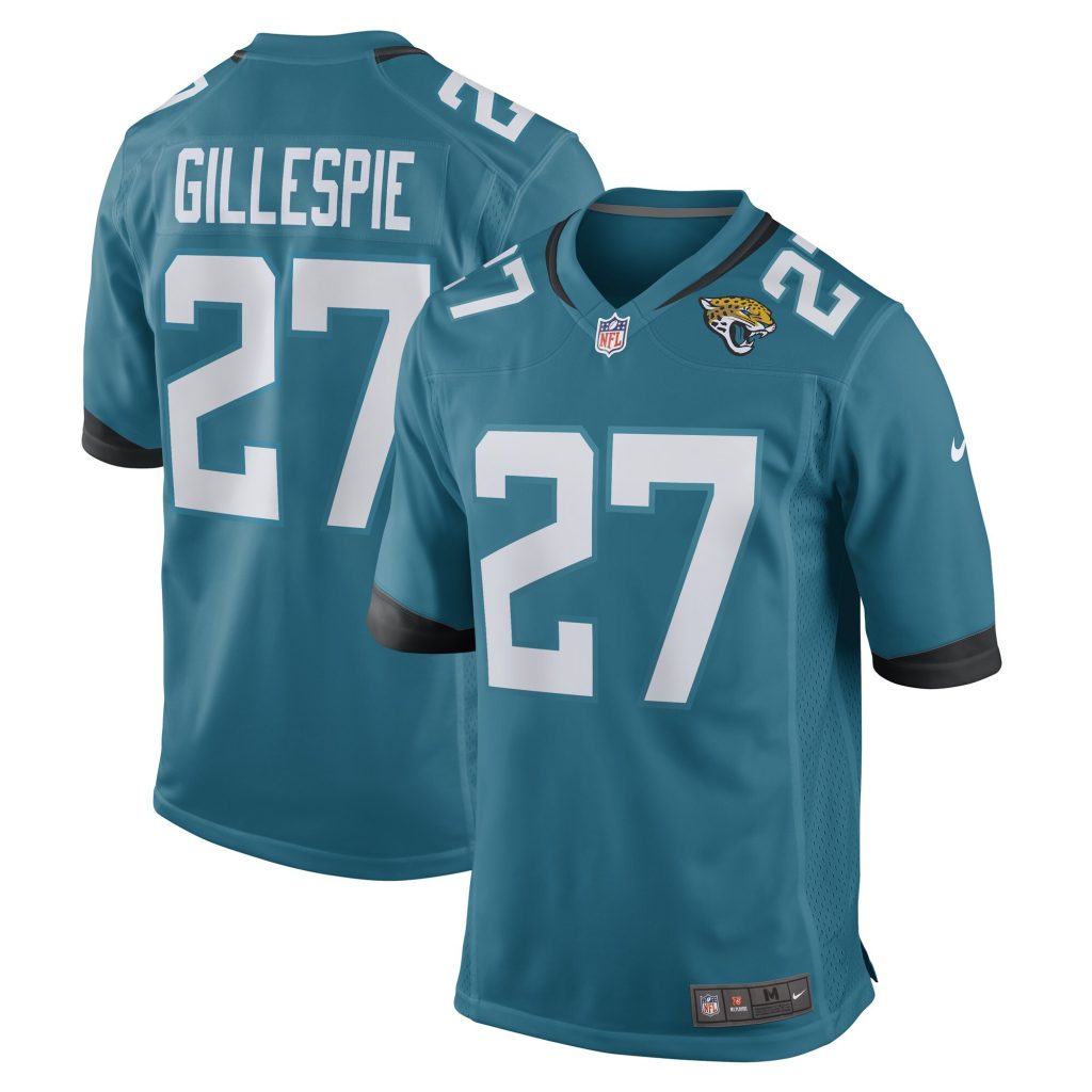 Men's Jacksonville Jaguars Tyree Gillespie Nike Teal Game Player Jersey