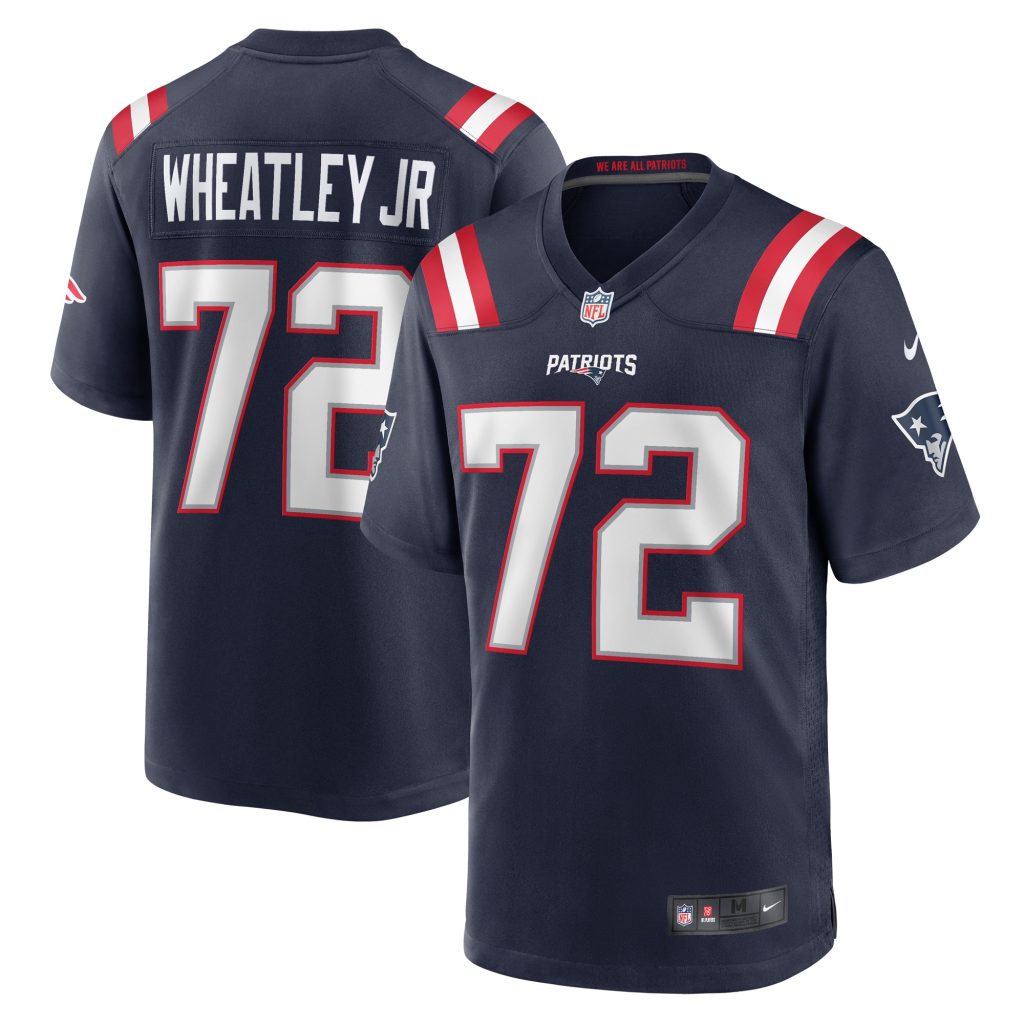 Tyrone Wheatley New England Patriots Nike Team Game Jersey -  Navy