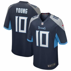 Men's Tennessee Titans Vince Young Nike Navy Game Retired Player Jersey
