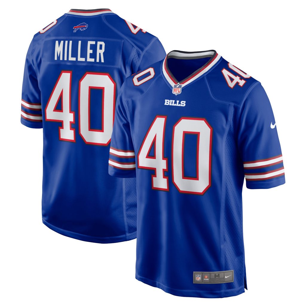 Men's Buffalo Bills Von Miller Nike Royal Player Game Jersey